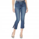 NWT Skinnygirl Womens High Rise Cropped Embellished Flare Jeans. 690717 24 Tank Blue