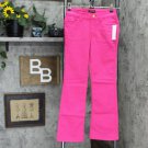 IMAN Womens Illusion Denim Pull On Bootcut Jeans Pink 2P