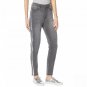 NWT DG2 by Diane Gilman By Gilman Petite Virtual Stretch Metallic Side Stripe Skinny Jeans 6P Grey