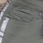 DG2 by Diane Gilman DG2 Petite Virtual Stretch Metallic Side Stripe Skinny Jeans Olive Green 6P