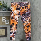 NWT Agstract Apparel Plus Size Printed 7/8 Leggings. 702101-Plus 1X Serengeti Orange Blue