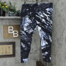 Agstract Apparel Plus Size Printed 7/8 Leggings Obsidian Black 2X