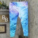 NWT Agstract Apparel Plus Size Printed 7/8 Leggings. 702101-Plus 3X Aurora Blue