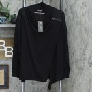 DG2 by Diane Gilman Women's Regular Ponte Knit Easy Jacket Black L