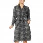 NWT DG2 by Diane Gilman Plus Size Printed Charmeuse Shirtdress Duster Dress 2X Python Multi
