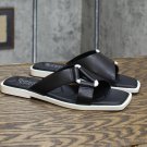 Franco Sarto Womens Molana Leather Sandal Black 6