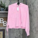 NWT Elodie Womens French Terry Pullover Sweatshirt Hooded Hoodie XL Pink
