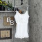 NWT Row A Womens Godet Hem Romper L White