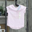 NWT Cat & Jack Toddler Girls' Solid Knit Short Sleeve T-Shirt 3T Pink