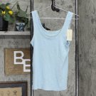 NWT Universal Thread Women's Ribbed Tank Top S Parasail Aqua Blue