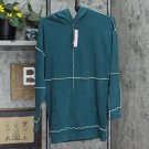 NWT Wild Fable Seamed French Terry Hooded Sweatshirt M Green