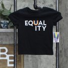 NWT Private Label Pride Toddler Equality Short Sleeve Round Neck T-Shirt 3T Black