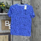 NWT Cat & Jack Boys' Shark Print Short Sleeve T-Shirt L Blue
