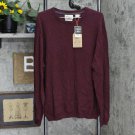 NWT Weatherproof Vintage Men's Crew Neck Cashmere Blend Sweater XL Cabernet Purple