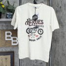 NWT Heroes Motors Men's Chopper Holly Graphic T-Shirt Tee S Off White