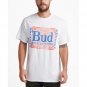 NWT Junk Food Men's Budweiser Psyche Pattern Short Sleeve T-shirt M White