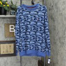 NWT Modern Essentials by Tommy Hilfiger Men's Camo Lounge Long-Sleeve Pajama Top 2XL Sapphire Blue