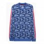 Modern Essentials by Tommy Hilfiger Camo Lounge Long-Sleeve Pajama Top Blue S
