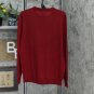 NWT Club Room Men's Solid Crew Neck Merino Wool Blend Sweater L Cherry Red