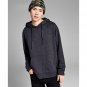 NWT And Now This Men's Washed Cotton Fleece Hooded Hoodie S Black