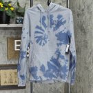 NWT Junk Food Star Wars Far Away Long Sleeve Fleece Hooded Hoodie S Gray Blue Tie Dye