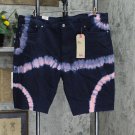 NWT Levi's Men's 511 Distressed Slim Cutoff Shorts 34 Monterey Blue Pink