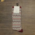 NWT Sun + Stone Men's Holiday Patterned Crew Socks 10-13 Red Candy Cane