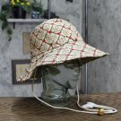 NWT Tory Burch T Monogram Embroidered Bucket Hiking Hat Hazel / Tory Red One Size