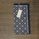 NWT Tory Burch T Monogram Logo Square Silk Blend Scarf Tory Navy Blue / New Ivory