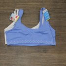 Hanes Girls' 2pk Sports Bra Blue / White L