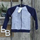 NWT Cat & Jack Toddler Boys' Fleece Zip-Up Hoodie Sweatshirt 5T Navy Blue