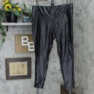 NWT A New Day Women's High-Waisted Faux Leather Ankle Leggings XXL Black