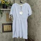 NWT Knox Rose Women's Flutter Short Sleeve Gauze A-Line Dress S Baby Powder Blue