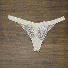 Auden Women's Lace Nylon Blend Thong White XL