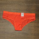 NWT Auden Women's Striped Shadow Cheeky Underwear XL Coral Orange