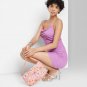 NWT Wild Fable Women's Sleeveless Mesh Bodycon Dress S Purple