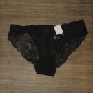NWT Auden Women's Floral Print Lace Bikini Underwear XL Black