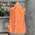NWT Wild Fable Women's Sleeveless Side Slit Bodycon Dress L Orange