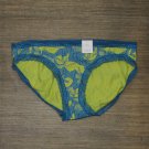 NWT Auden Women's Cotton Bikini Panties with Lace XL Green