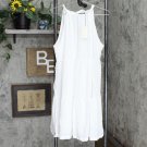 NWT A New Day Women's Sleeveless Tiered Dress M White