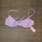 NWT Xhilaration Juniors' Shirred Underwire Bikini Top AFJ96T S Lavender Purple