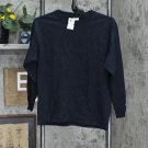NWT Gildan Ultra Cotton Youth Long Sleeve T-Shirt - 2400B S Black