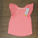 NWT Cat & Jack Toddler Girls' Short Sleeve Eyelet T-Shirt 562185 4T Pink