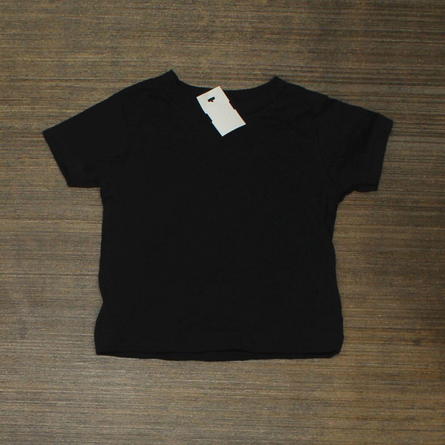 NWT Rabbit Skins Toddler Cotton Jersey Tee 3301T 4T Black