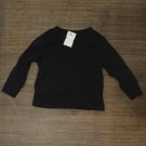 NWT Rabbit Skins Toddler Cotton Jersey Long Sleeve Tee 3311 2T Black