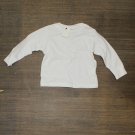 NWT Rabbit Skins Toddler Cotton Jersey Long Sleeve Tee 3311 3T White