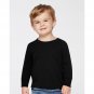 NWT Rabbit Skins Toddler Cotton Jersey Long Sleeve Tee 3311 3T Black