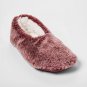 NWT ZUZIFY Women's Faux Fur Pull On Slipper Sock FXL-4179 M / L Red