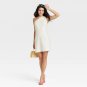 NWT A New Day Women's Sleeveless One Shoulder Dress Z92W39 M White