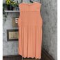 Knox Rose Plus Size Sleeveless Smocked Button-Down Dress 83895508 Brown 2X